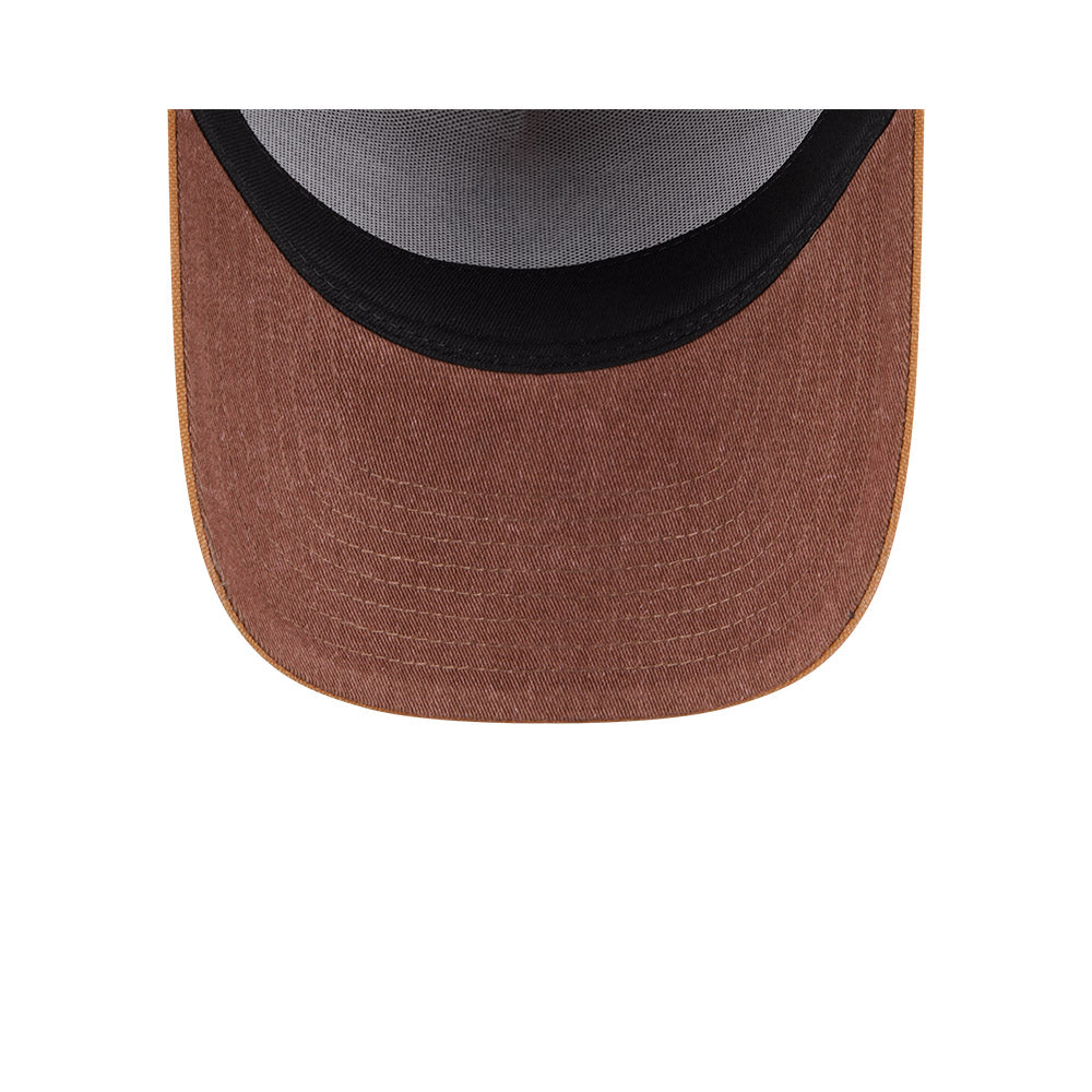 New York Yankees Hat - Washed Canvas Bronze 9Forty A-Frame MLB Snapback Cap - New Era